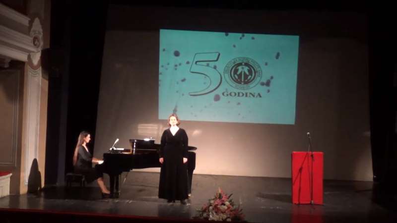 Svečana akademija  povodom 50 godina postojanja Društva za borbu protiv raka u Somboru, održana 10.10.2019. u Narodnom pozorištu Sombor